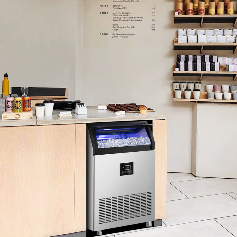 Velivi 250 Lb. Daily Production Cube Clear Ice Freestanding Commercial